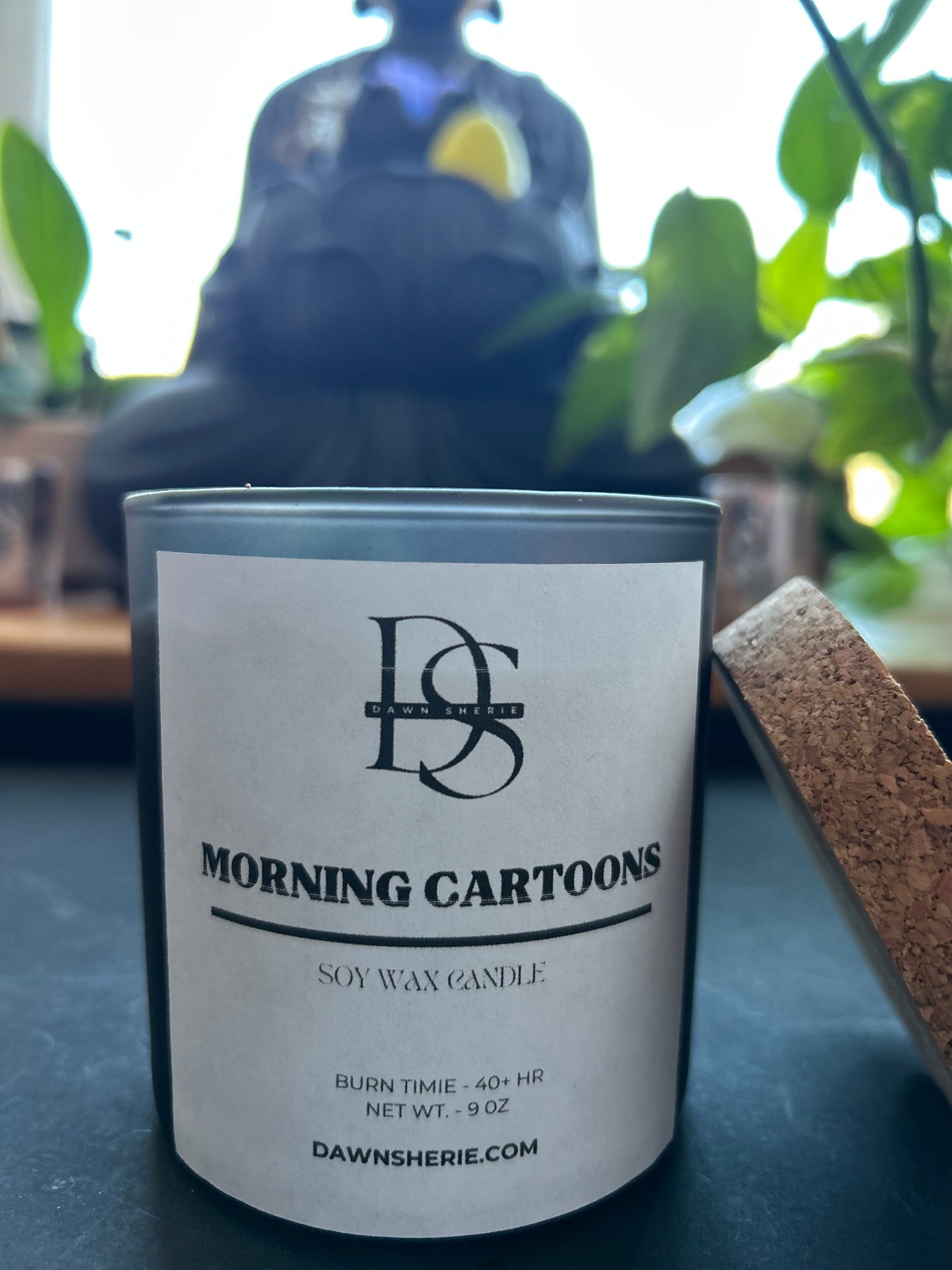 Morning Cartoons Candle